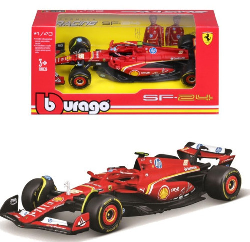 Bburago Formula 1 Scuderia Ferrari F1 TEam #55 Carlos Sainz (1:43 Ölçek)