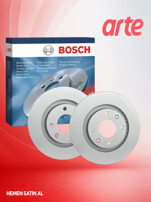 Peugeot 301 (2012–2024) Uyumlu | Bosch Ön Fren Disk ve Balata Takımı | İçten Havalandırmalı | Orijinal