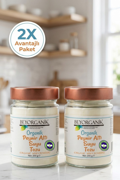 Organik Peynir Altı Suyu Tozu 200gr (PESTİSİT ANALİZLİ) 2'li