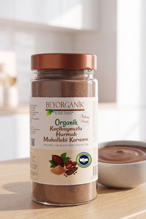 Organik Keçiboynuzlu Hurmalı Muhallebi Karışımı 300gr