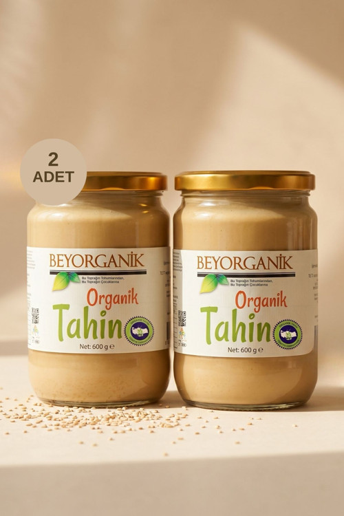 Organik Tahin 600gr 2'li (SALMONELLA ve PESTİSİT ANALİZLİ)