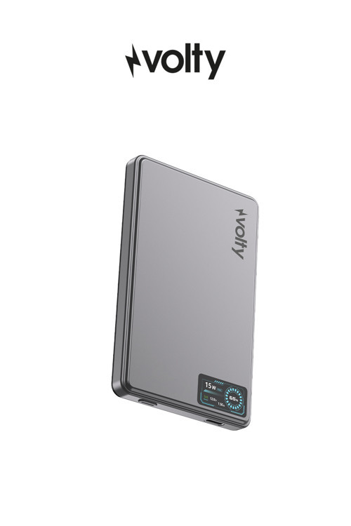MagSafe Powerbank 5000 mAh | 15W Kablosuz, 20W PD Hızlı Şarj, Dijital Ekran, 115g (V0601001)