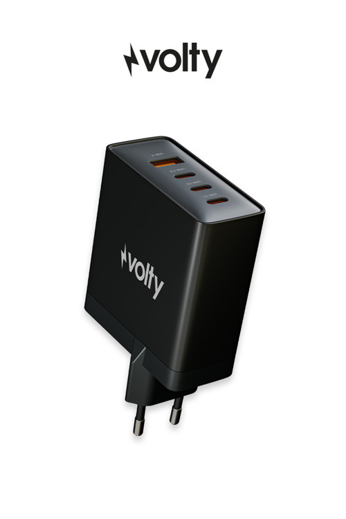 Hızlı Şarj Adaptörü 100W GaN + Type-C Kablo 100W PD | 4 Port, iPhone & Samsung Uyumlu (V0102015)