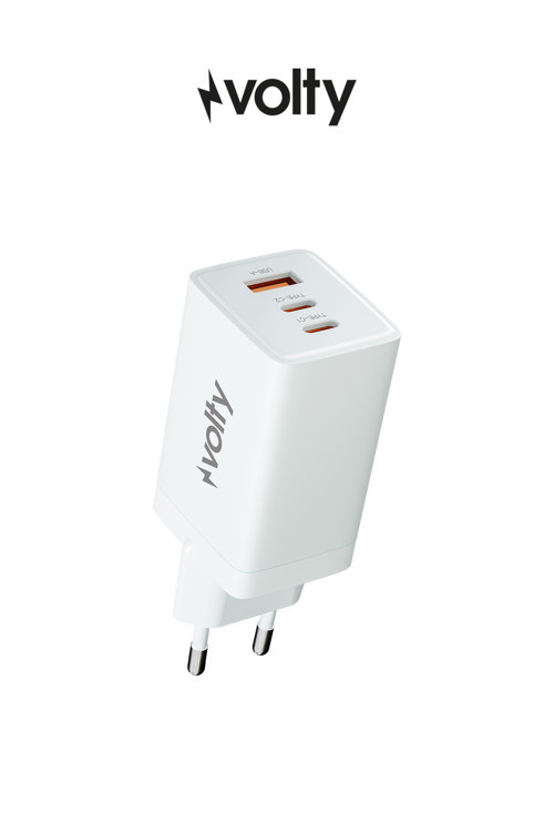 Hızlı Şarj Adaptörü 67W GaN + Type-C Kablo 100W PD | 3 Port, iPhone & Samsung Uyumlu (V0102010)