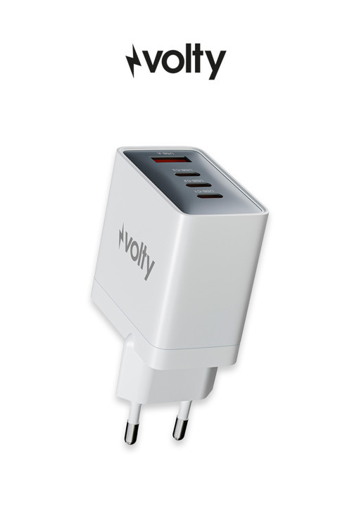 Hızlı Şarj Adaptörü 67W GaN + Type-C Kablo 100W PD | 4 Port, iPhone & Samsung Uyumlu (V0102012)