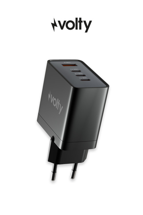 Hızlı Şarj Adaptörü 67W GaN + Type-C Kablo 100W PD | 4 Port, iPhone & Samsung Uyumlu (V0102013)