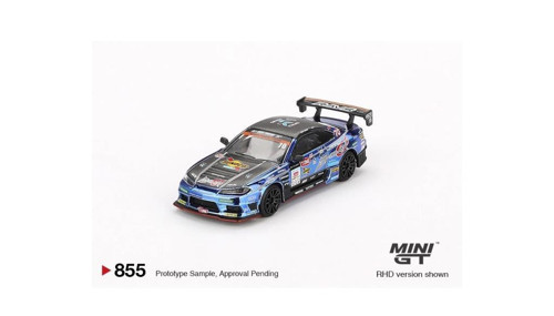 BL 855 Nissan Silvia (S15) D-MAX #70 D-MAX Racing 2023 D1 GP 1/64 Model Araba