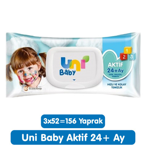 Aktif Islak Mendil 3x52 156 Yaprak