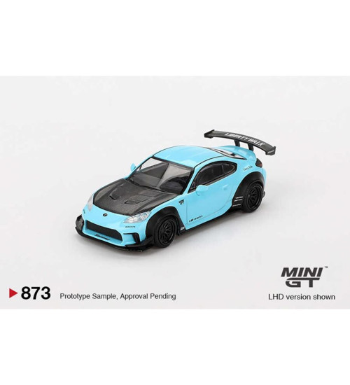 873 Toyota GR86 LB Nation Baby Blue 1/64 Model Araba