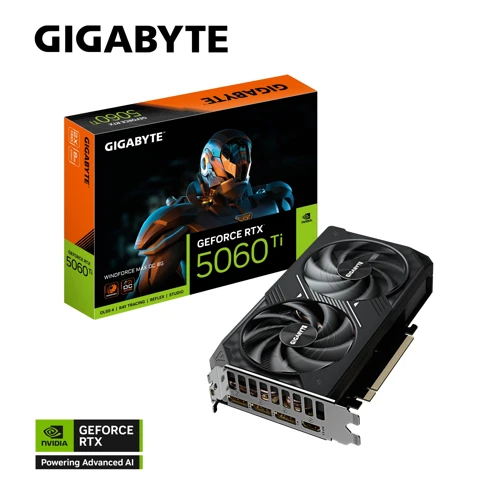 GeForce RTX 5060TI WINDFORCE MAX OC GV-N506TWF2MAX OC-8GD GDDR7 8GB 128Bit Gaming (Oyuncu) Ekran Kartı