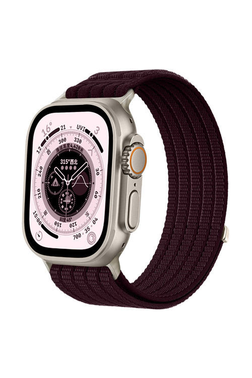 Apple Watch 10 / 11 42mm 41 / 40 / 38 MM Uyumlu Series 9/8/7/6/5/4/3/SE Uyumlu Hasır Örgü Spor Cırtlı Kordon