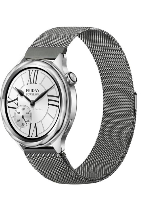 Xiaomi Watch S4 / S3 / S2 / S2 Pro / S1 Active / S1 Uyumlu Manyetik Metal Hasır Örgü Kordon