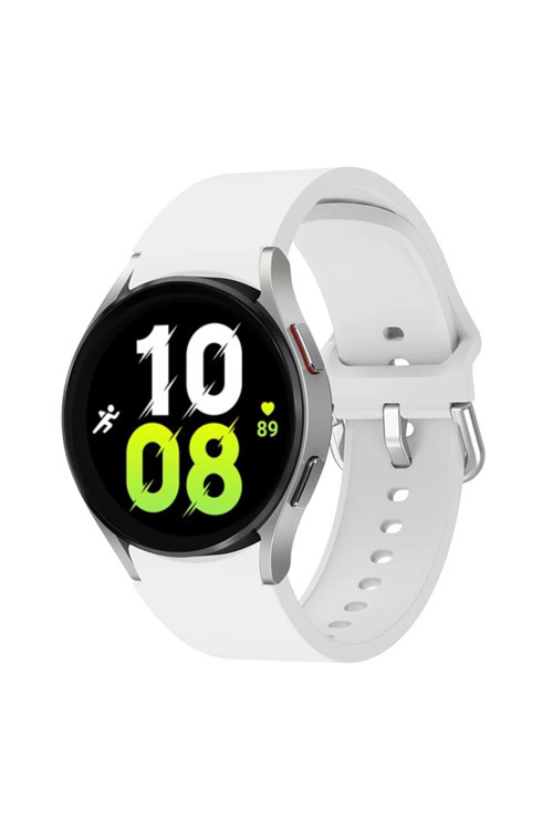 Samsung Galaxy Watch 4 5 6 7 FE 40 40 44 Classic 42 43 46 47 mm Uyumlu Kavisli Silikon Kordon