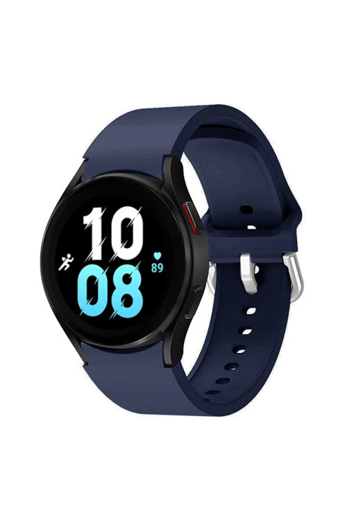 Samsung Galaxy Watch 4 5 6 7 FE 40 40 44 Classic 42 43 46 47 mm Uyumlu Kavisli Silikon Kordon