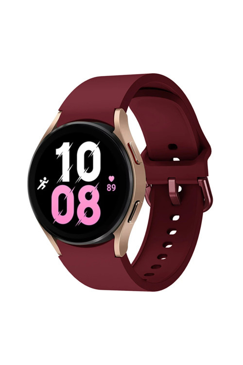 Samsung Galaxy Watch 4 5 6 7 FE 40 40 44 Classic 42 43 46 47 mm Uyumlu Kavisli Silikon Kordon