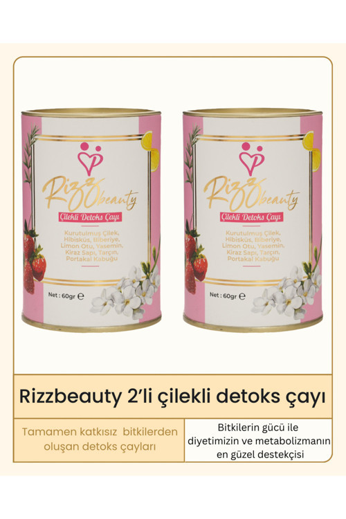 2'Li Paket Çilek Parçacıklı Detoks Çayı