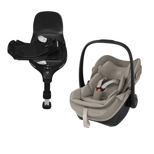 Pebble Slide Pro Isofix Bazalı 360 Dönebilen Tam Yatabilen 0-13 Kg Ana Kucağı Sand