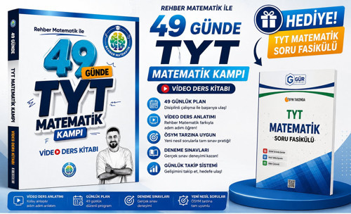 REHBER MATEMATİK 49 GÜNDE TYT MATEMATİK KAMPI-TYT MATEMATİK ÖZET SORU FASİKÜLÜ HEDİYE!!