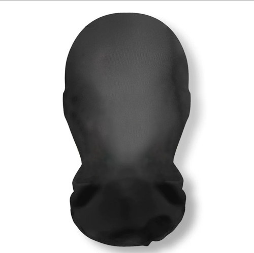 Baskısız, Düz Siyah Nefes Alabilen Maske