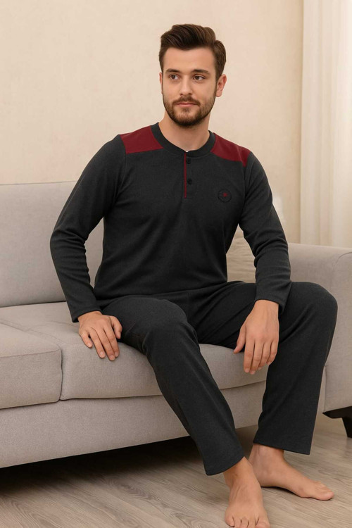 Erkek Pijama Takımı %100 Pamuk