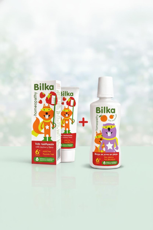 Homeopathy 6+ Çocuk Ağız Bakım Seti | Ahududu Aromalı Diş Macunu ve Portakal Aromalı Ağız Gargarası