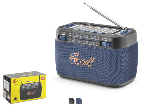 FP395S Bluetooth FM Radyo USB TF AUX Solar Şarjlı 7W Taşınabilir Kamp Hoparlör