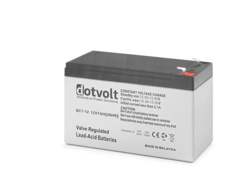 SC7-12 12V 7Ah Bakımsız Kuru Tip Akü