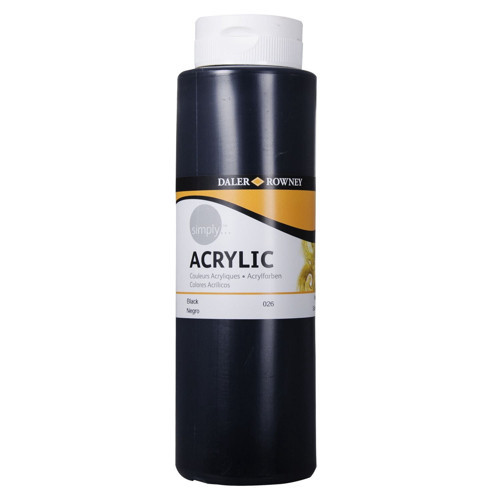 Georgian Simply Akrilik Boya 750 Ml Siyah