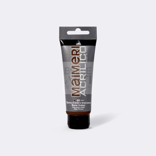 Georgian Mai Acrilico Serisi Akrilik Boya 200 Ml Burnt Umber