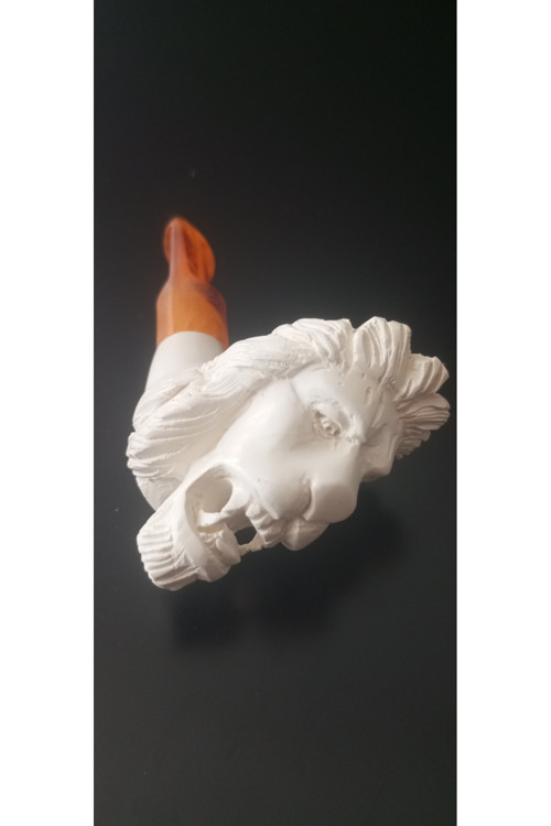 El Yapımı Oyma Mini Lületaşı Pipo