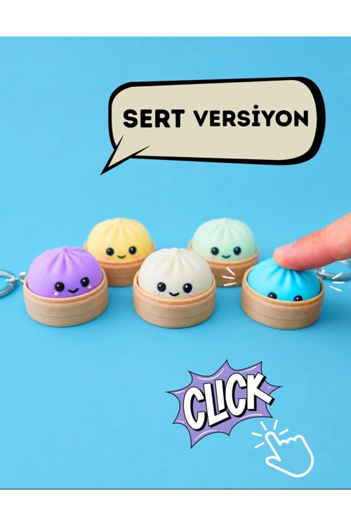 1 Adet Sürpriz Renk Clickerlı Çin Mantısı ( Sert Versiyon) Figür Oyuncak