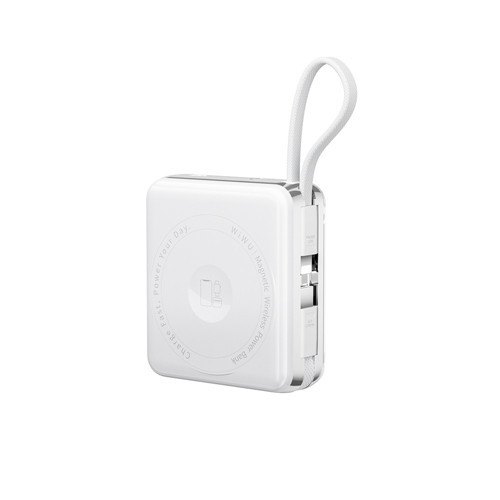 XF17 Mag Plus Serisi M-safe Şarj Özellikli 3in1 15W Taşınabilir Powerbank 10.000mAh Beyaz
