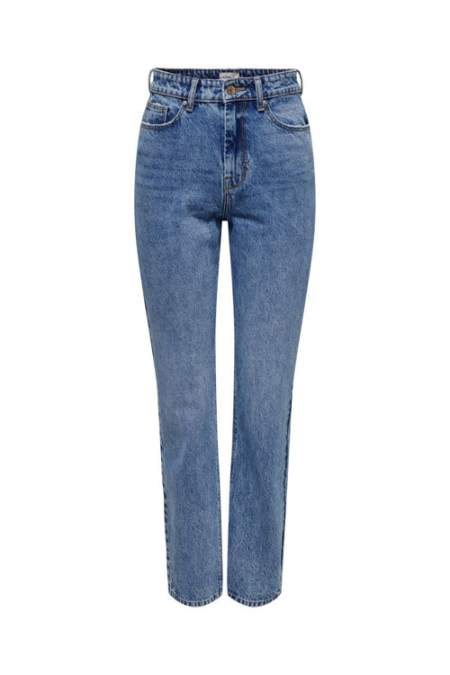 Kadın Denim Yüksek Bel Düz Kesim Kot Pantolon - 15311652