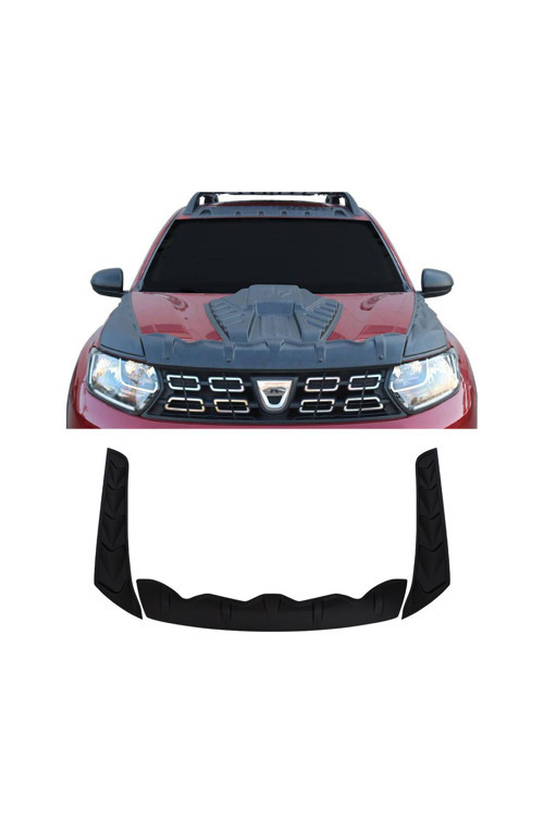 Dacia Duster Uyumlu 2018-2024 Abs Dragon Pack Kaput Koruma 3 Parça