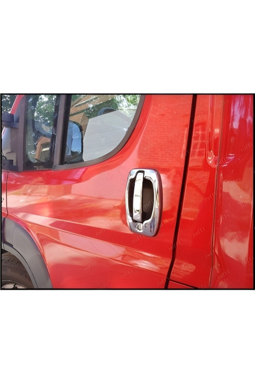Citroen Jumper/Relay Uyumlu 2006 Ve Üzeri Krom Kapı Kolu Ve Çerçeve 2 Kapı Paslanmaz Çelik
