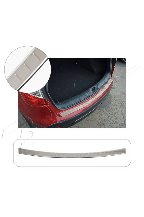 Nissan Qashqai Uyumlu 2017-2020 Krom Arka Tampon Üstü Koruma Paslanmaz Çelik