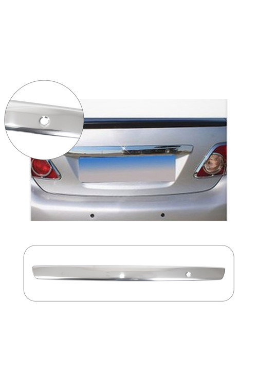 Toyota Corolla Uyumlu 2006-2009 Krom Bagaj Çıtası Paslanmaz Çelik