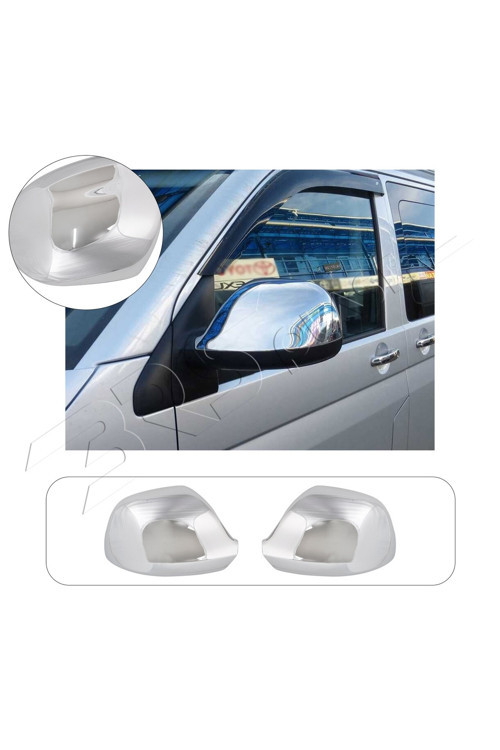 Audi Q7 Uyumlu 2010-2015 Ayna Kapağı 2 Parça Abs Krom Kaplama