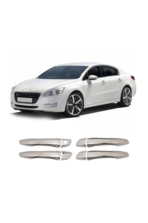 Peugeot 508 Uyumlu 2010 Ve Üzeri Krom Kapı Kolu 4 Kapı Paslanmaz Çelik