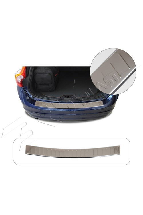 Volvo V60 Uyumlu 2010 Ve Üzeri Krom Arka Tampon Üstü Koruma Paslanmaz Çelik