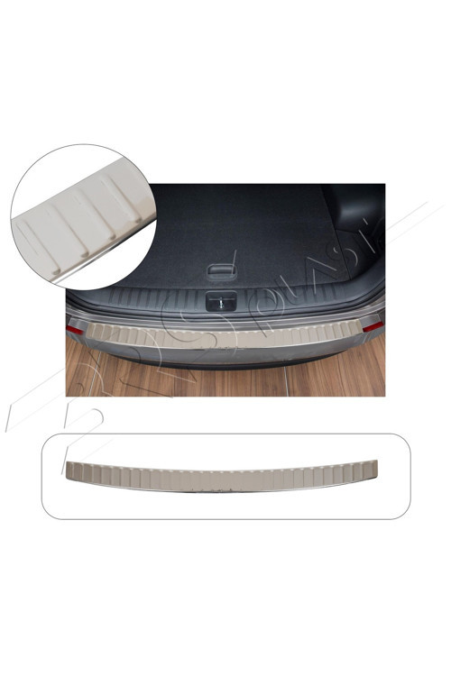 Hyundai Tucson 2 Uyumlu 2015-2018 Krom Arka Tampon Üstü Koruma Paslanmaz Çelik