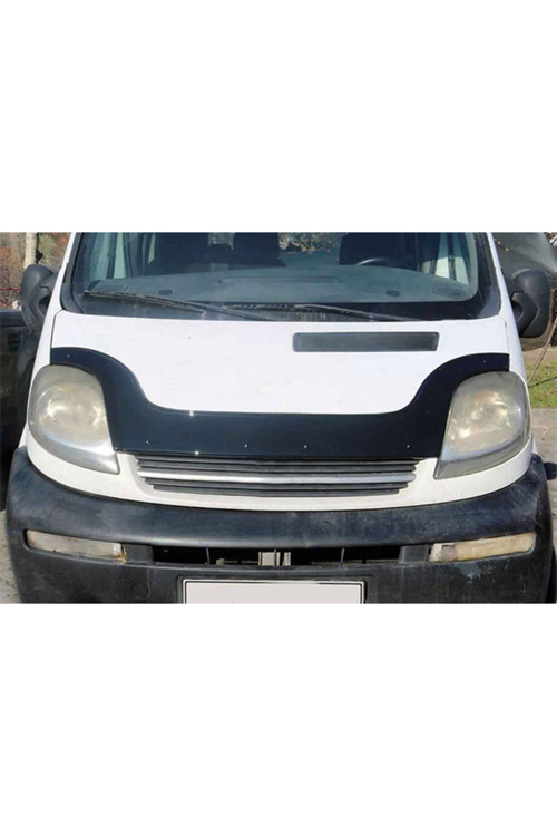 Nissan Primastar Uyumlu 2001-2014 Abs Piano Black Kaput Rüzgarlığı (Uzun)
