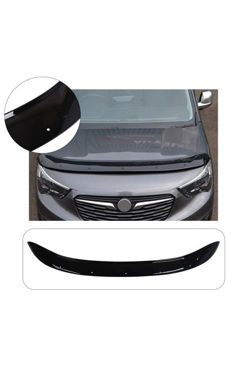 Opel Combo Uyumlu 2019 Ve Üzeri Abs Piano Black Kaput Rüzgarlığı