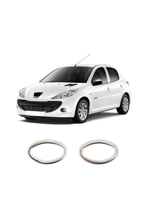Peugeot 206 Plus Uyumlu 1998-2012 Krom Sinyal Çerçevesi 2 Parça Paslanmaz Çelik