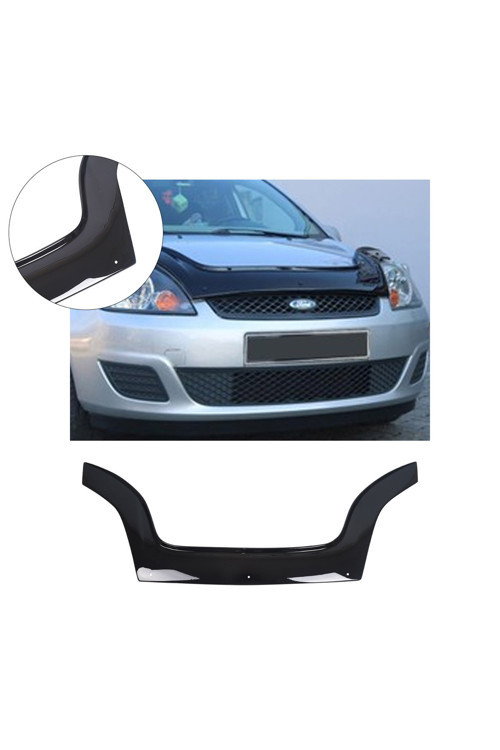Ford Fiesta Uyumlu 2002-2008 Abs Piano Black Kaput Rüzgarlığı