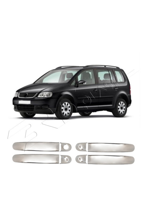 Volkswagen Touran Uyumlu 2003-2015 Krom Kapı Kolu 4 Kapı Paslanmaz Çelik