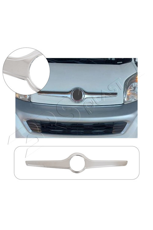 Fiat Fiorino Uyumlu 2008 Ve Üzeri Krom Ön Amblem Çerçevesi Paslanmaz Çelik