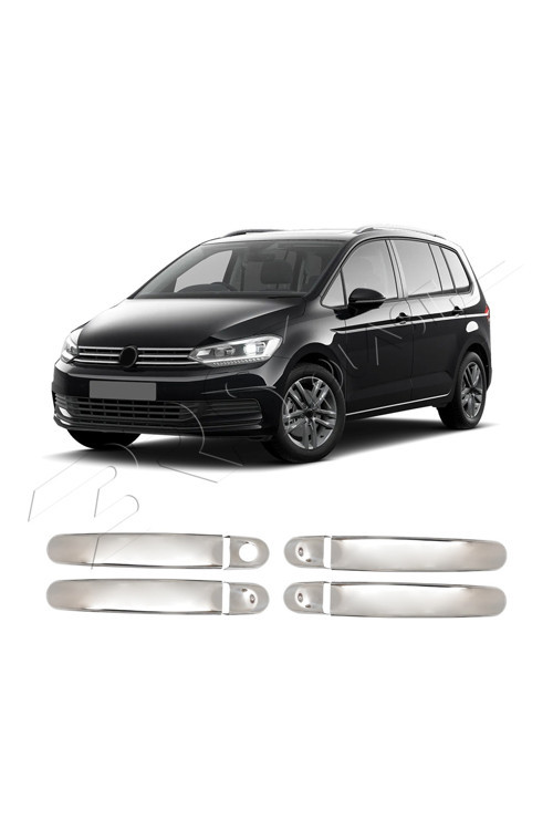 Volkswagen Touran Uyumlu 2010-2015 Krom Kapı Kolu 4 Kapı Paslanmaz Çelik