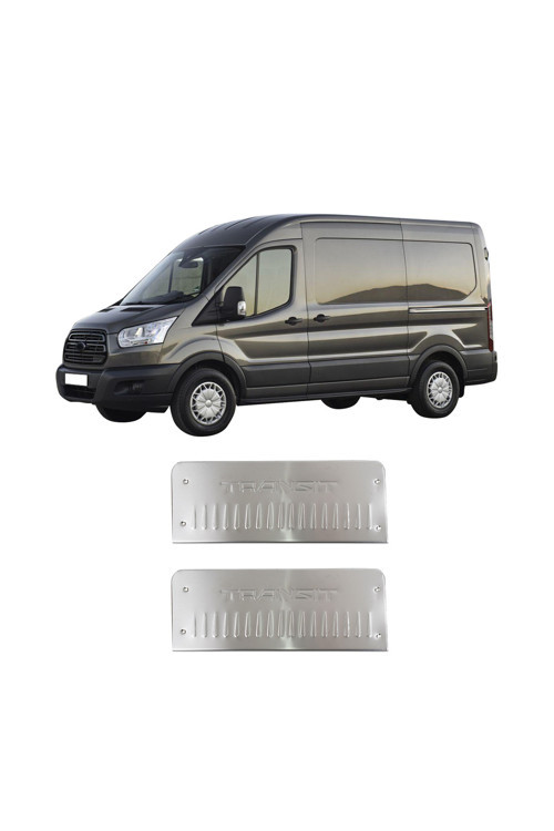 Ford Transit Uyumlu 2019 Ve Üzeri Krom Geniş Kapı Eşiği Paslanmaz Çelik