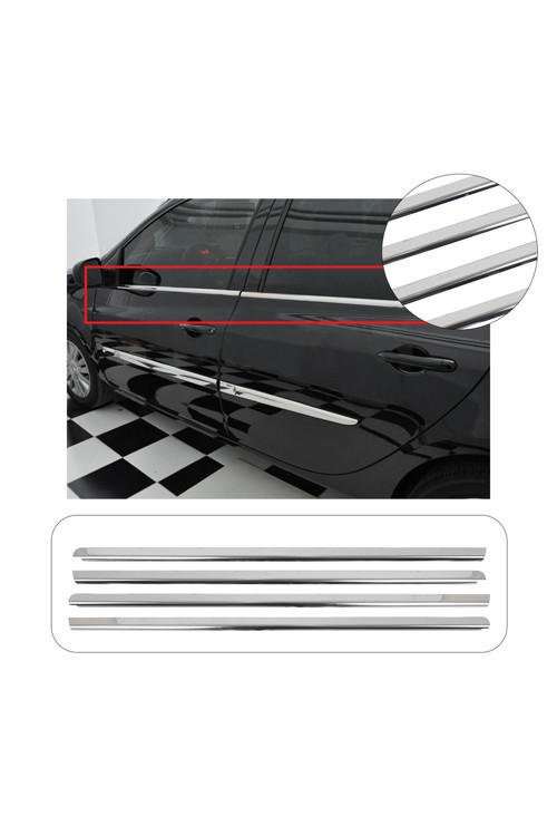 Renault Clio 3 Symbol Uyumlu 2013 Ve Üzeri Krom Cam Çıtası 4 Parça Paslanmaz Çelik